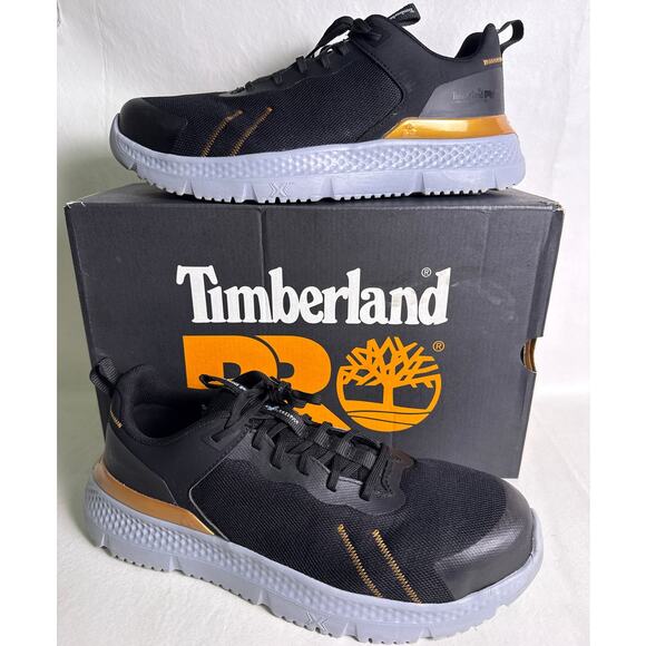 Timberland Pro Setra Low Safety Work Shoe Composite Toe Men's 9.5 Wide Black - Picture 1 of 10